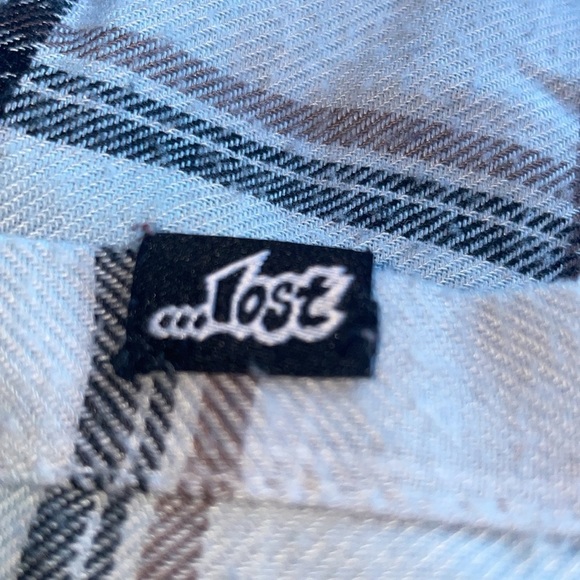 PreOwned Like New Blue Ocean Color Flannel Size Medium  Lost Company. - Picture 6 of 11